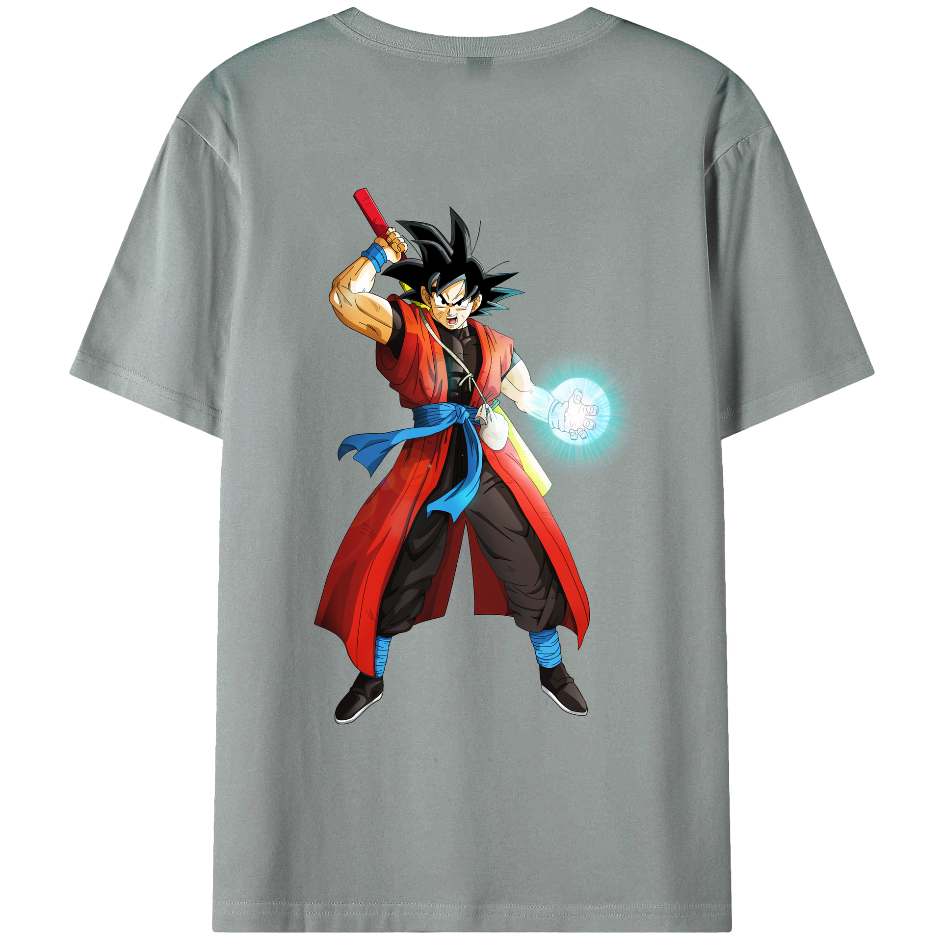 （画像用） ドラゴンボール 孫悟空（そん ごくう）Son Goku カカロット DRAGON BALL Kakarotto 綿100％ メンズ半袖Tシャツ（バックプリント） 通気性